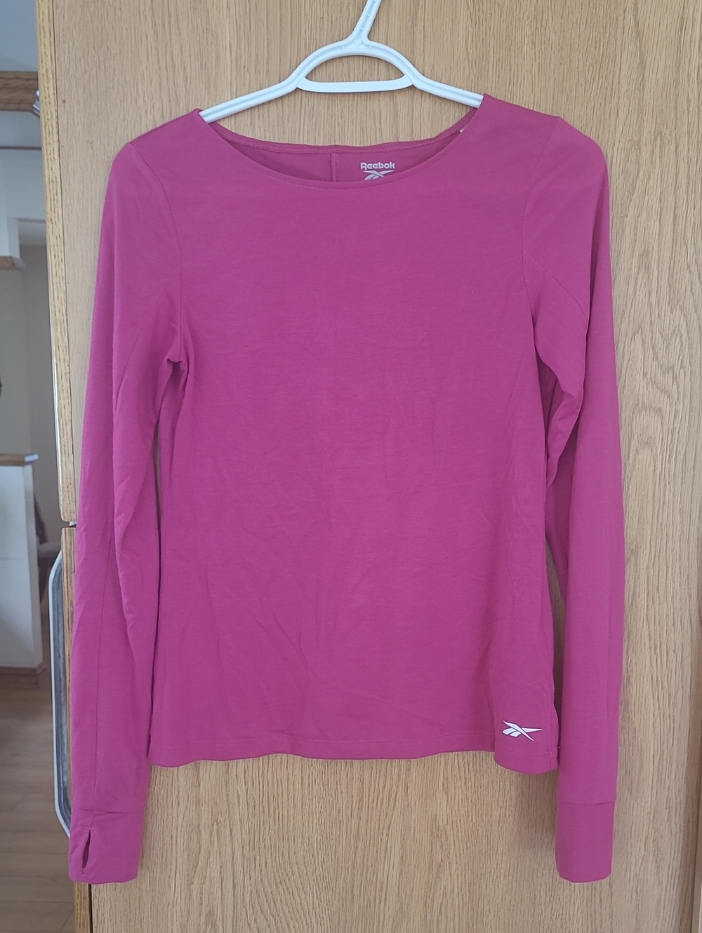 Reebok Women’s Long Sleeve Crew Top - Fuchsia Pink